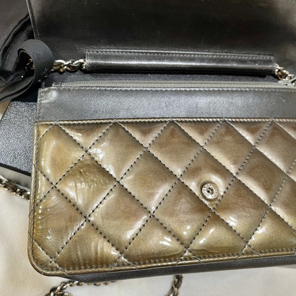 ❌SOLD❌💯Authentic Chanel Wallet on Chain WOC Green - Picture 10 of 15